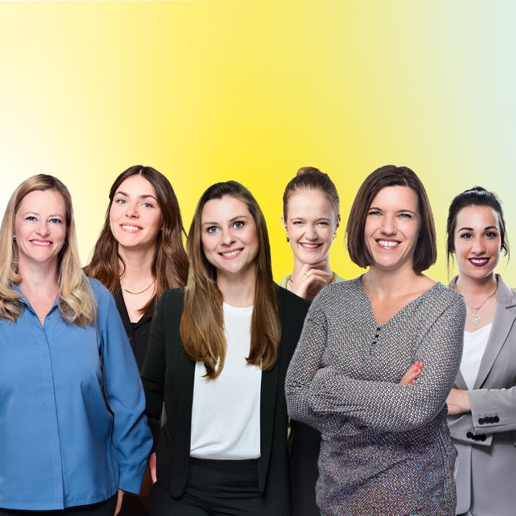 Die BEM Expert*innen des Fürstenberg Instituts: Susanne Tiedemann, Laura Hüttenrauch, Antonia Richter, Aileen Treichel, Katarina Romic, Caterina Sobania